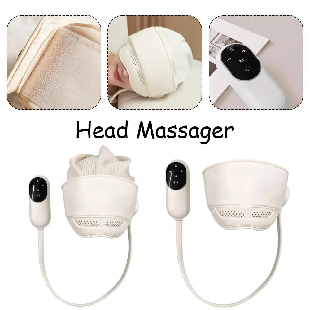 Multifunctional All-in-One Eye Hot Compress Scalp Massager Rechargeable Electric Decompression Head Massager Heat Therapy