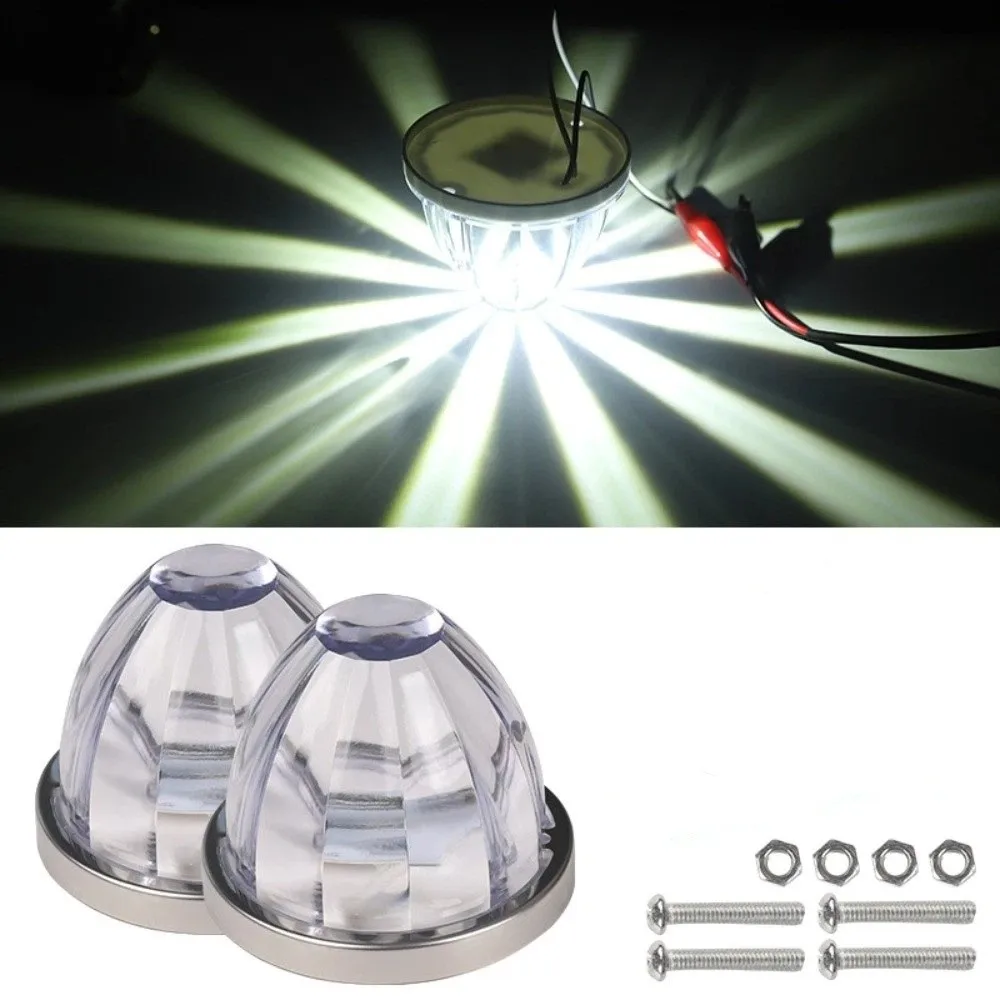 LED Rear Brake Stop Light Universal Big Watermelon Side Marker Light Yellow Red White Green Blue Waterproof