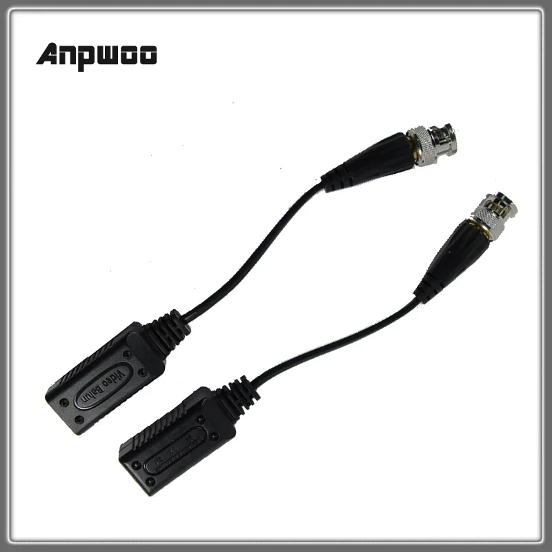 Anpwoo-Transceptor passivo para HD CVI AHD e TVI, BNC torcido, CCTV Cat5, Balun de vídeo UTP, 2MP 3MP 4MP 200M Range, 500V