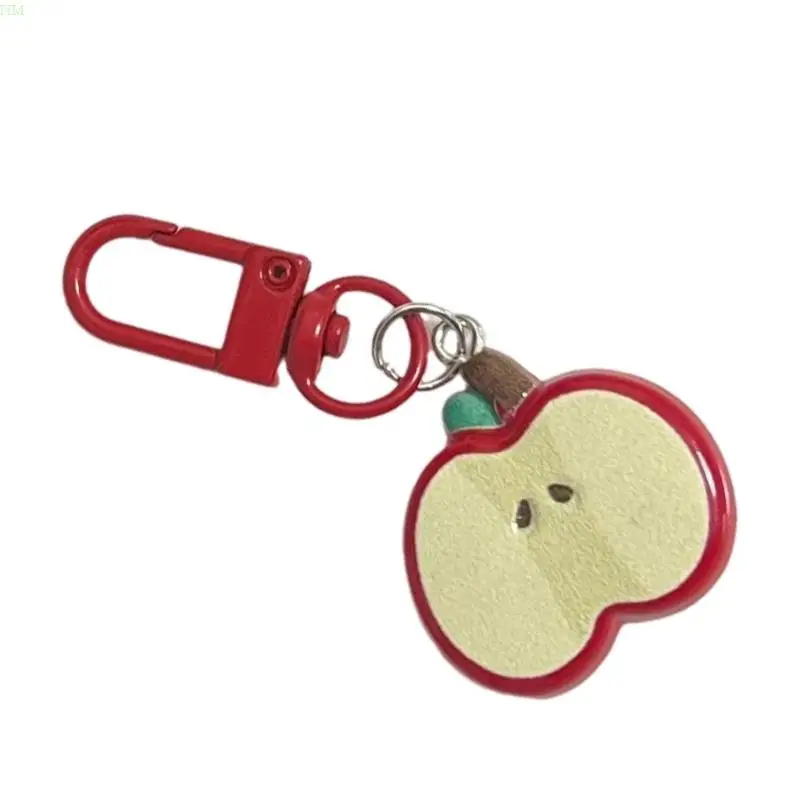 Stylish Fruit Key Pendant Fruit Key Chain Pendant Lightweight Keyrings for Car and Mobile NM