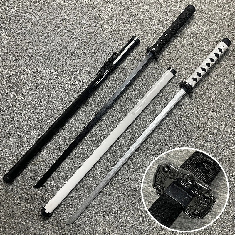 

100CM Tang Hengdao Samurai Blade Han Sword Wooden Knife with Sheath
