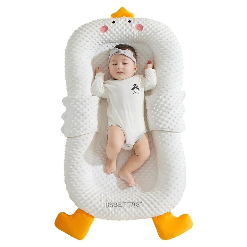 High quality baby lounger nest filling silk cotton convenient easy feeding baby sleep nest infant  lounger bassinet