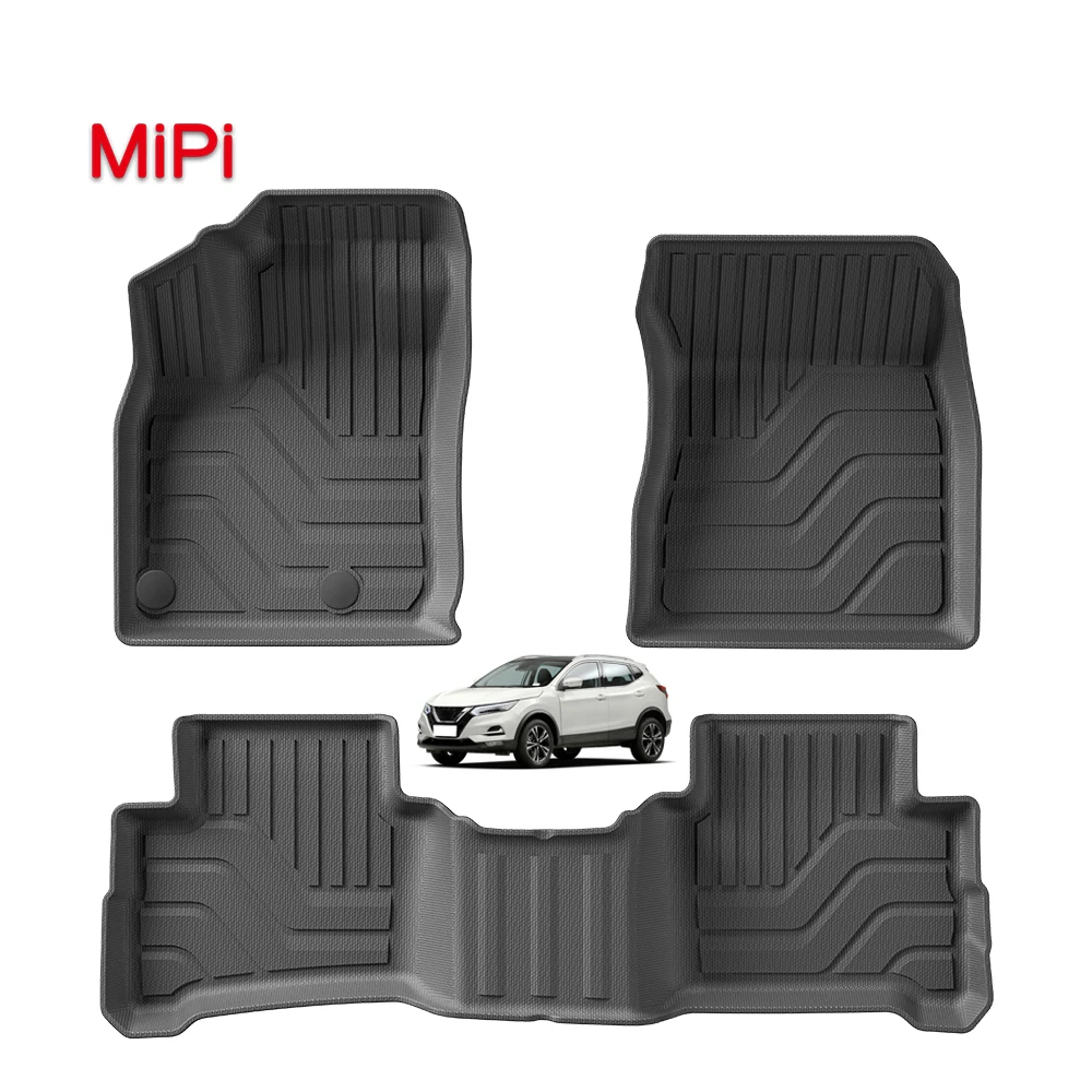 Custom Car Floor Mat for NISSAN Qashqai European Version 2021 TPE 3D Carpet Car Mat Waterproof Non-slip Car Foot Mat