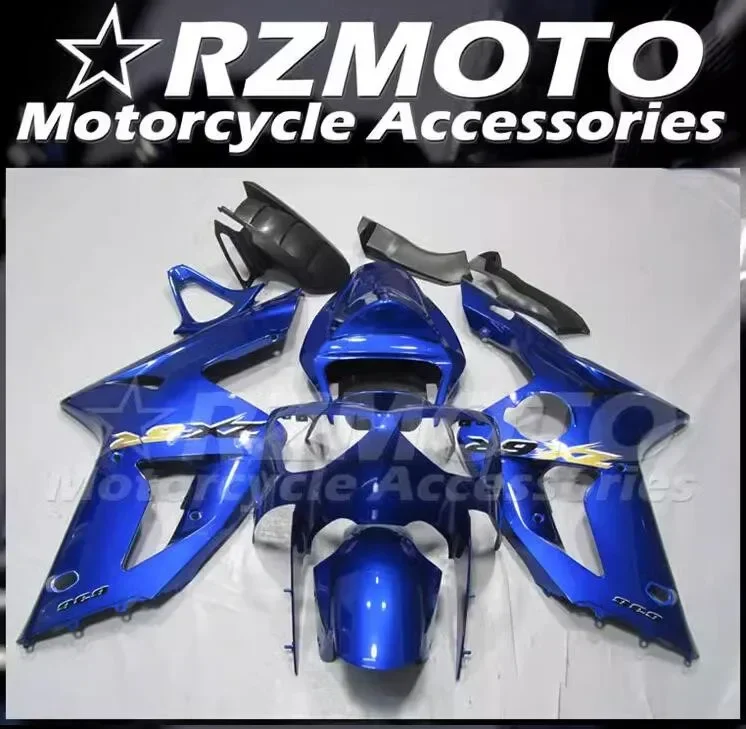 

4Gifts New ABS Fairings Kit Fit For KAWASAKI ZX-6R 2003 2004 636 03 04 Bodywork Set Custom Blue