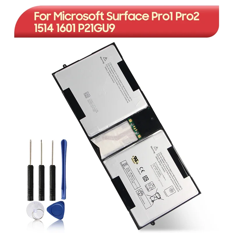 New Replacement Battery For Microsoft Surface Pro 1 Pro 2 Pro1 Pro2 1514 1601 P21GU9 5676mAh with Tools