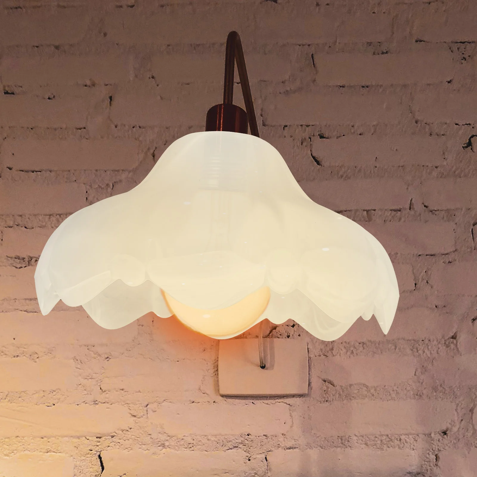 

Exquisite Glass Lampshade Decorative Flower Ceiling Light Cover Pendant Lamp Shade Replacement Lighting Accessories