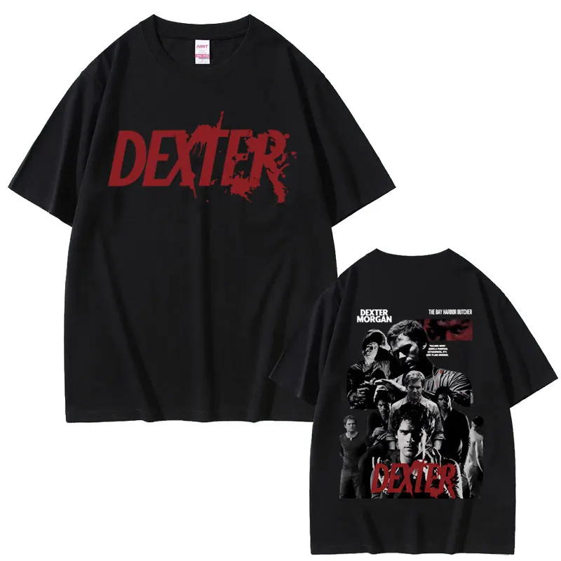 

Dexter Morgan Harry's Code T-shirts Men's Women Clothing Casual Oversized Short Sleeve T Shirts Male Retro Gothic Cotton T-shirt