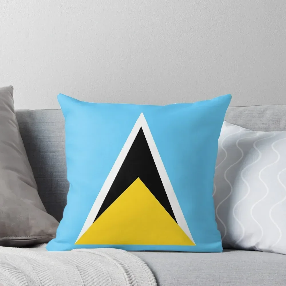 flag of Saint Lucia Throw Pillow Sofa Pillow Cover Cushion Cover Luxury pillow