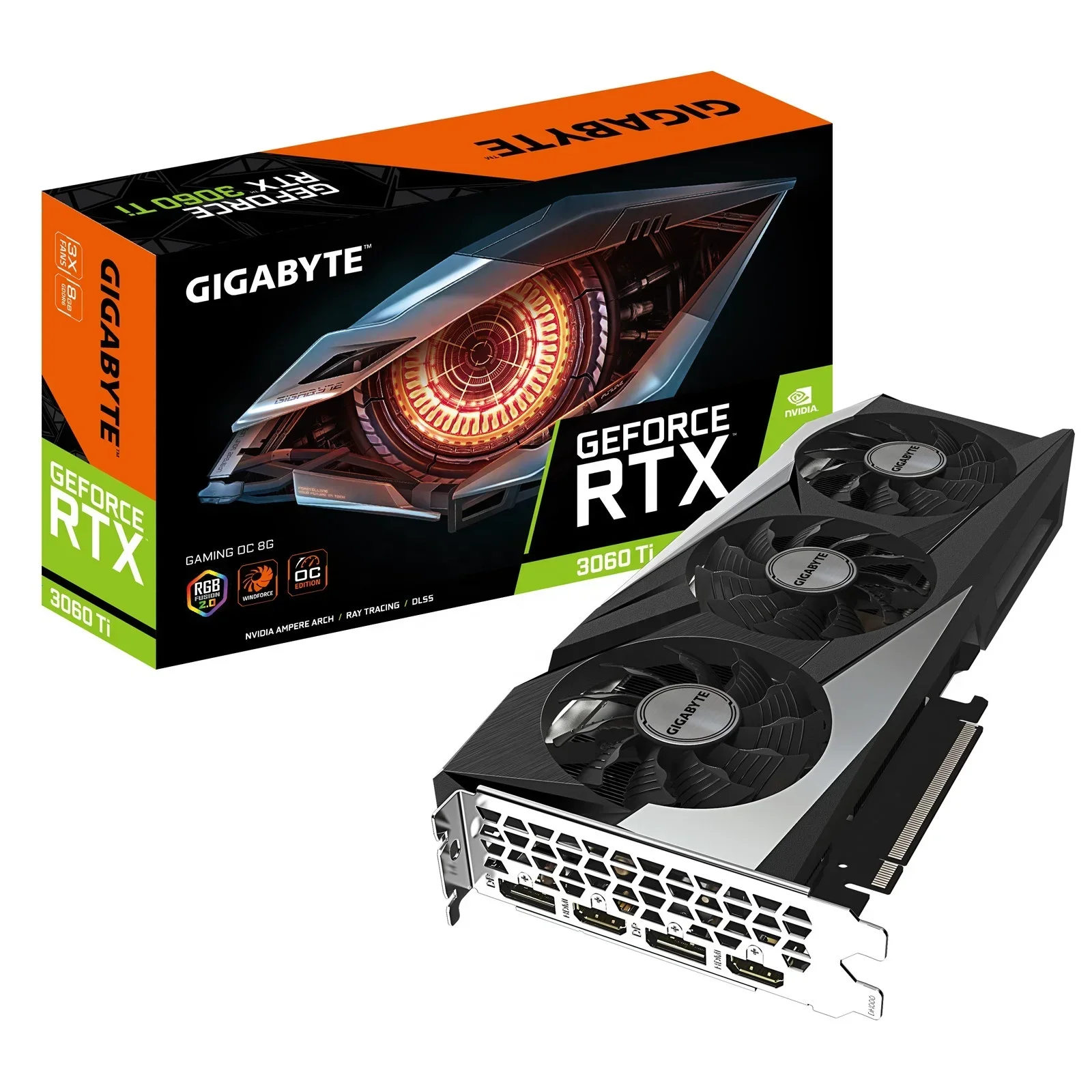 New Stock GPU  RTX 3060Ti GAMING OC 8G LHR Gaming Graphics Card RTX 3060 Ti 8G