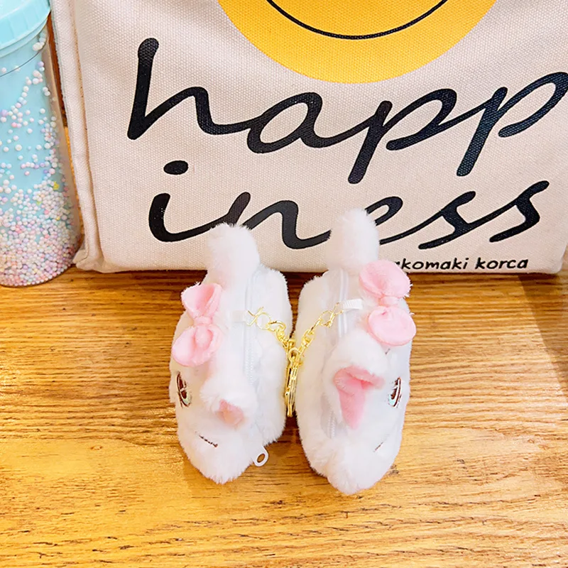 Cute Mary Cat Plush Doll Backpack Key Chain Coin Purse Toy Mini Storage Bag Bag Accessories Pendant Wholesale