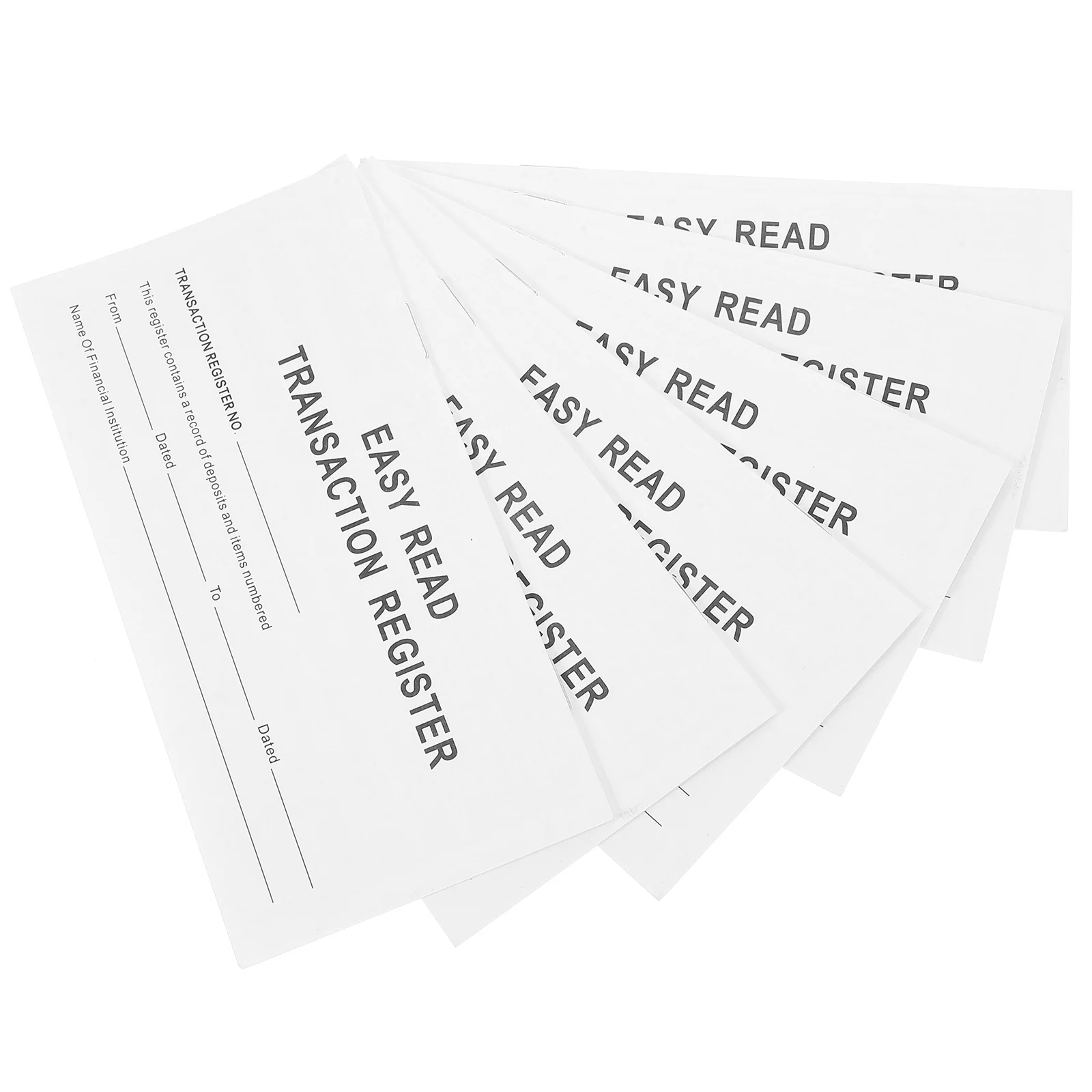 6 Books The Notebook Check Personal Financial Management Currency Expense Tracker White