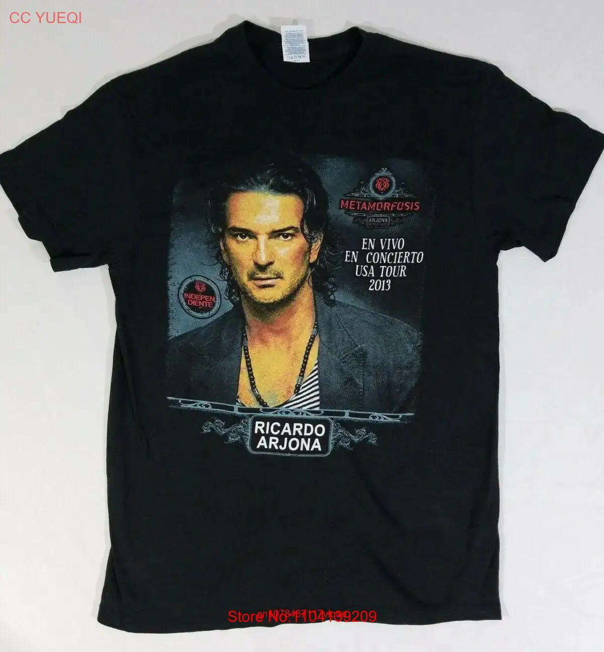 Ricardo Arjona Metamorfosis World USA Concert Tour 2013 T Shirt Adult Size Large long or short sleeves