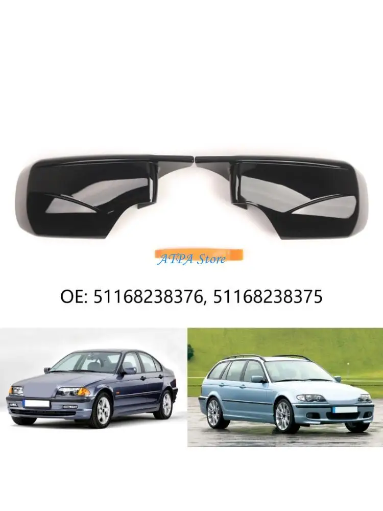 

U13C Easy Installation Door Mirror Cover Cap For E46 Sedan 1998-2005 Exterior Mirror Shell Housing Auto Part 51168238376