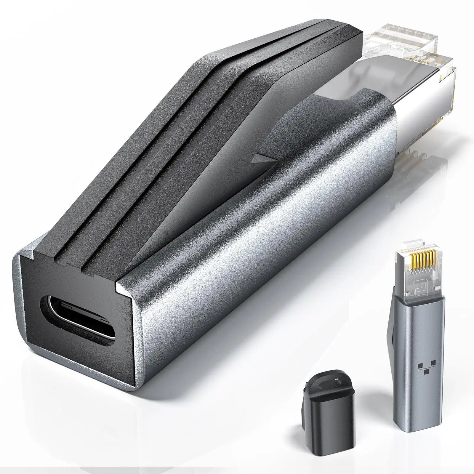 RJ45 Ethernet to USB-C Adapter Portable Gigabit RJ45 to Type-C Network for MacBook iPad Laptop Switch LAN Hub Ethernet Adapter