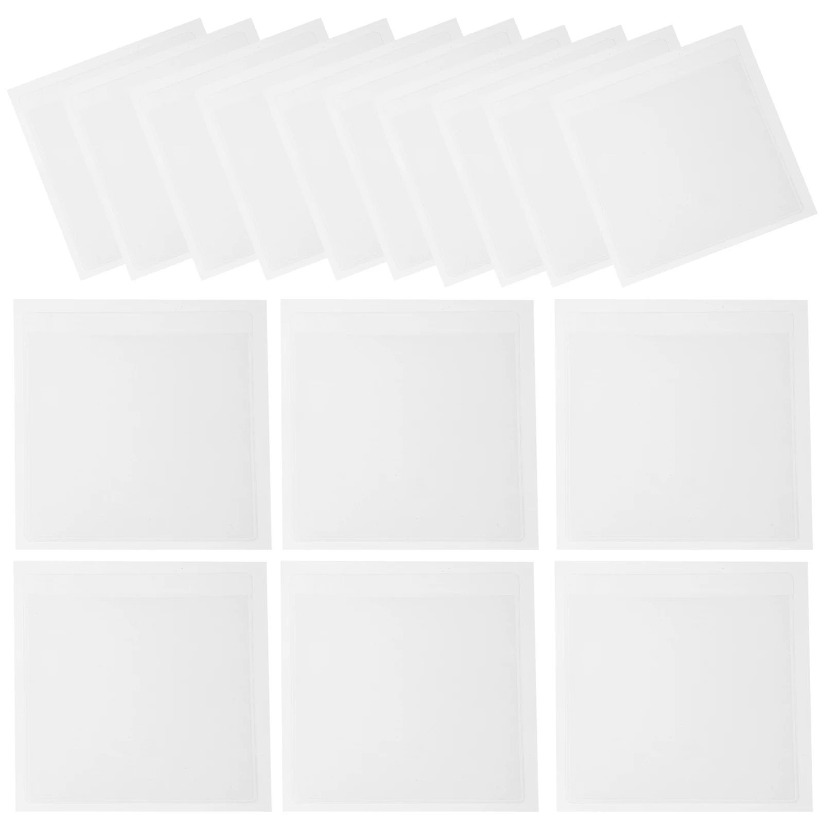 

20pcs Self-Adhesive Covers Transparent Holders For Organizing Stickers Badge Pouches Material Sleeves Label Bags Warehouse