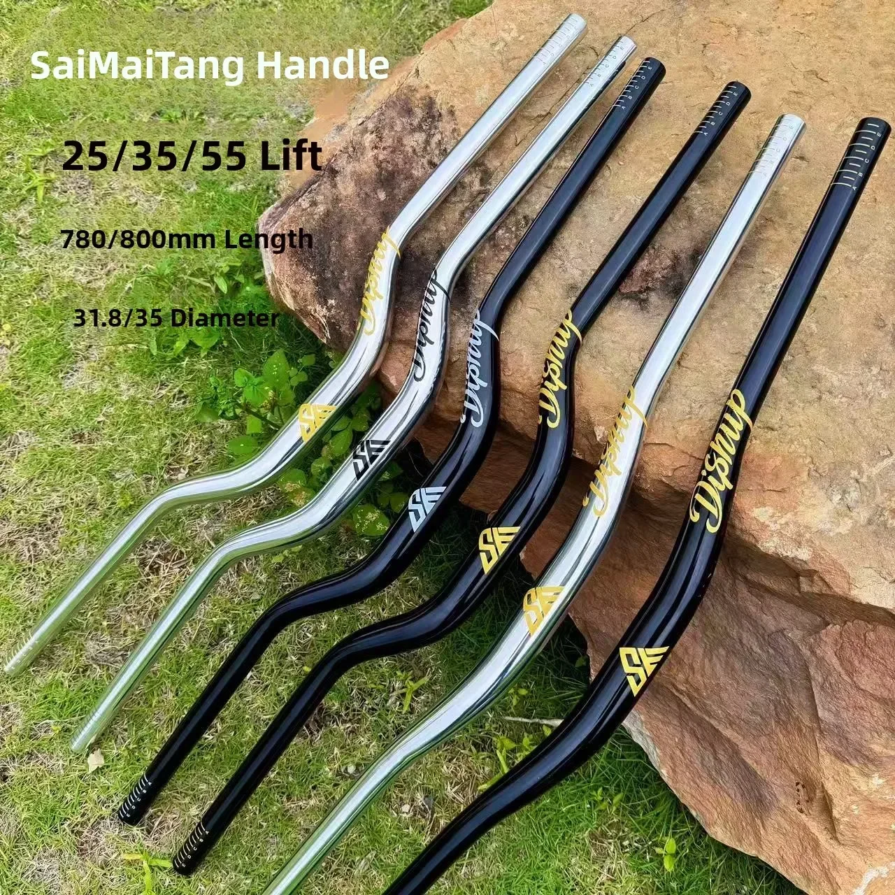 SEMYT MTB Mountainbike-Lenker Aluminiumlegierung 31,8mm/35mm Riser-Bar 780mm 800mm Downhill Enduro Trail Dirt Jump Bike – Detail 7