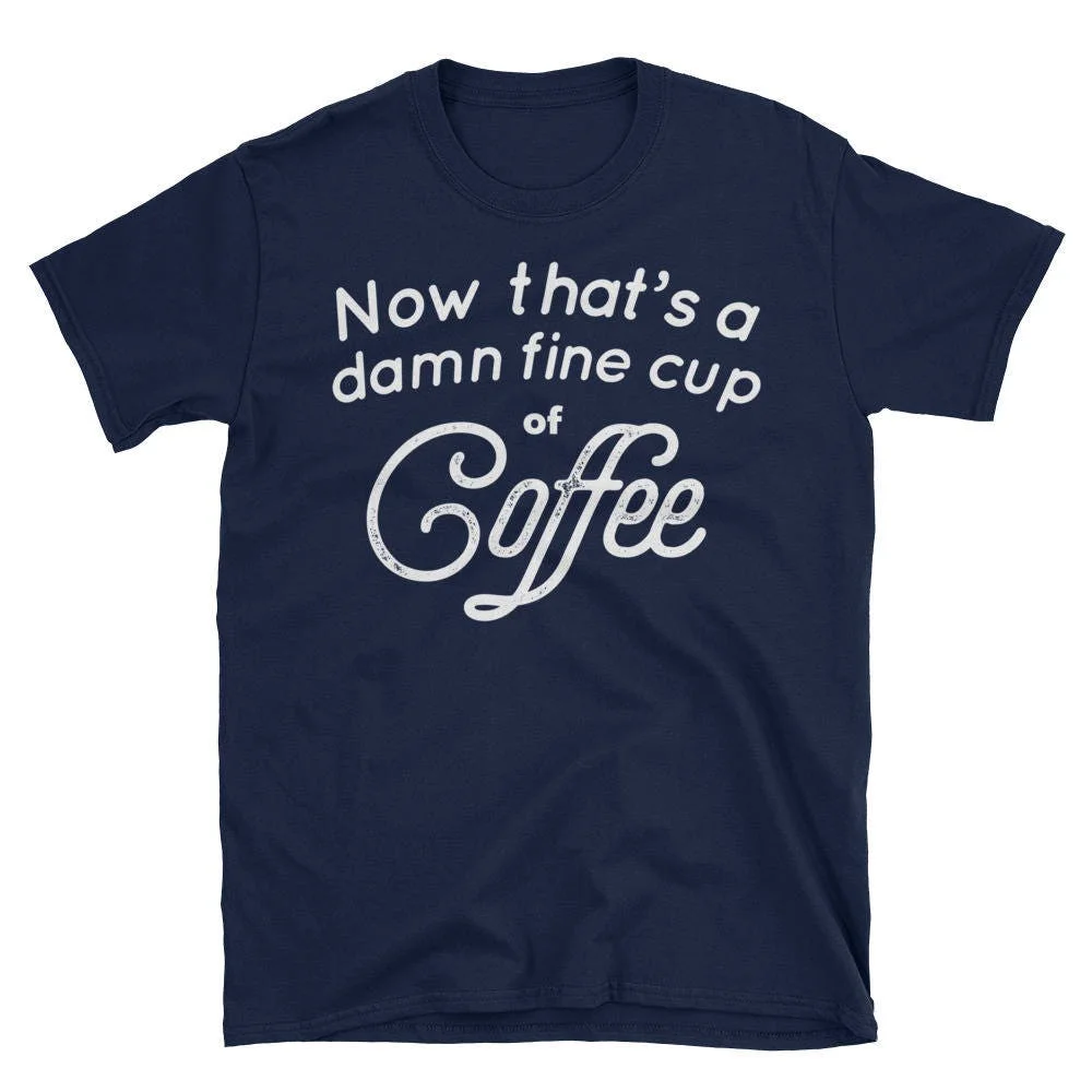 Damn Fine Cup of Coffee Twin Peaks David Lynch Agent Dale Cooper Funny Good Parody Fan Lover T Shirt