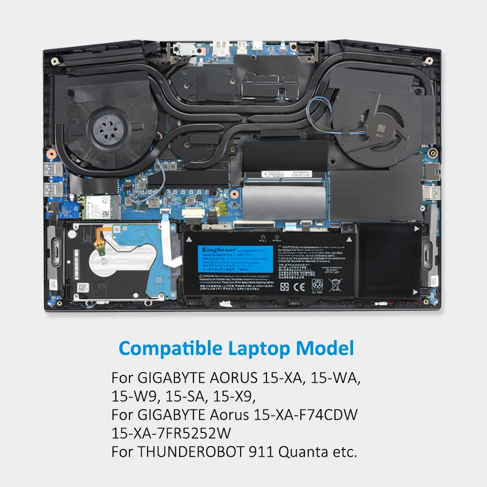 Kingsener novo SQU-1724 SQU-1723 bateria do portátil para aorus 15-xa 15-wa 15-w9 15-sa 15 x9 para gigabyte thunderobot 911 quanta