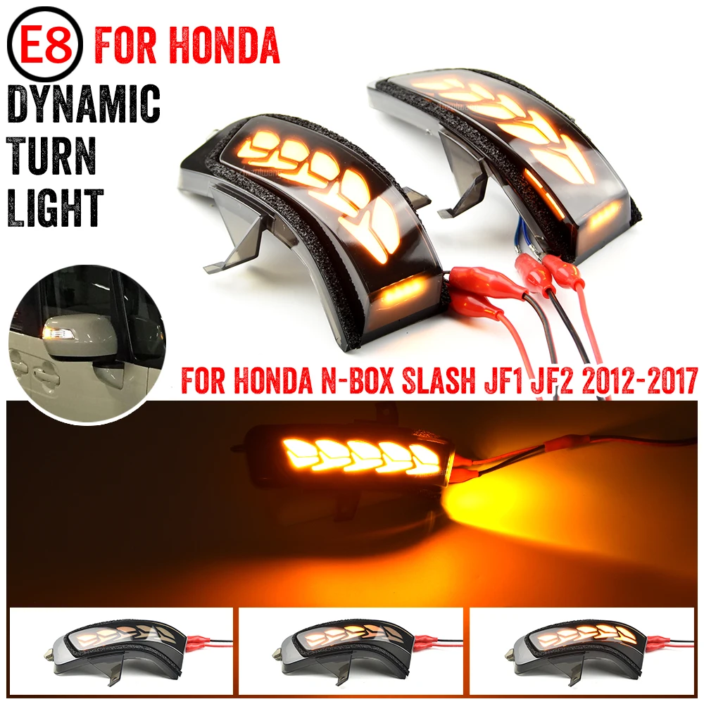 

2 Pcs Mirror Indicator Blinker Dynamic LED Turn Signal Light For Honda N-Box Slash JF1 JF2 2012 2013 2014 2015 2016 2017