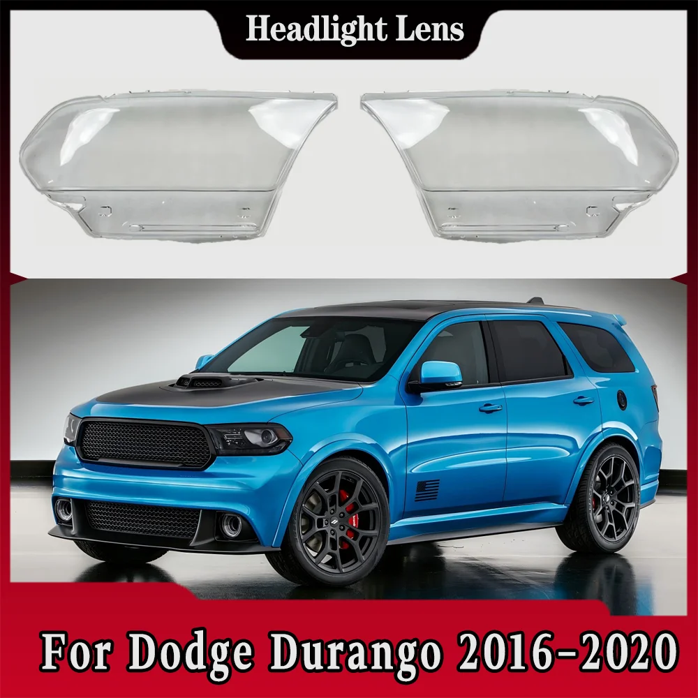

For Dodge Durango 2016 2017 2018 2019 2020 Car Front Headlight Lampshade Transparent Lampshell Lens Cover Plexiglass