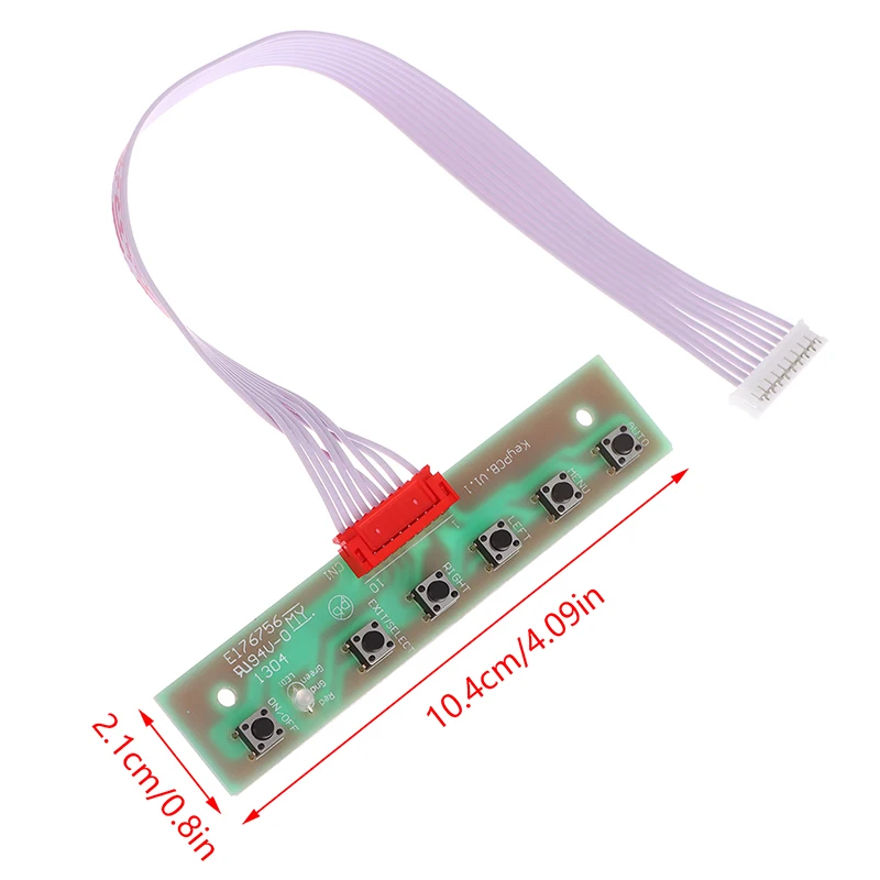 New 1pc 6 Keys Button Keyboard Plate Monitor Plug-in Driver Board Motherboard Control Board For Industrial Equipment