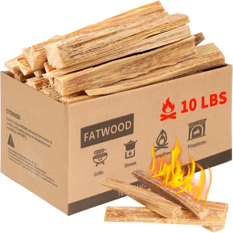 

Fatwood Fire Starter Sticks for Fireplace, Fire Pit, Bonfires, Campfires, Wood Stoves, Mini Firewood Starter, 100% Natural Pine