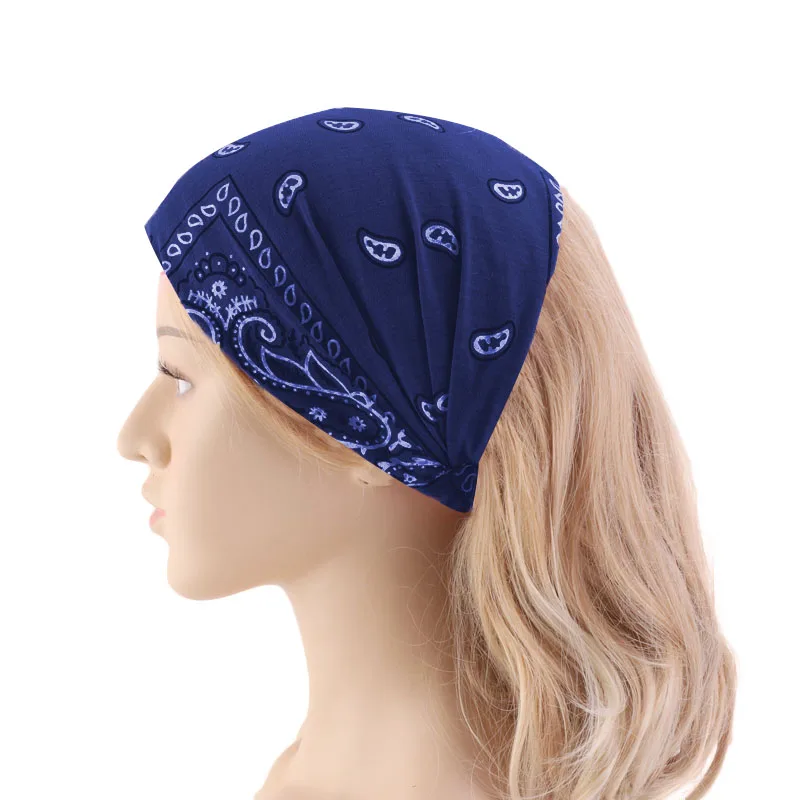 New Women Cotton Stretch Headband African Print Twist Style Elastic Hair Band Wide Hairbands Bandana Turban Big Wide Headband