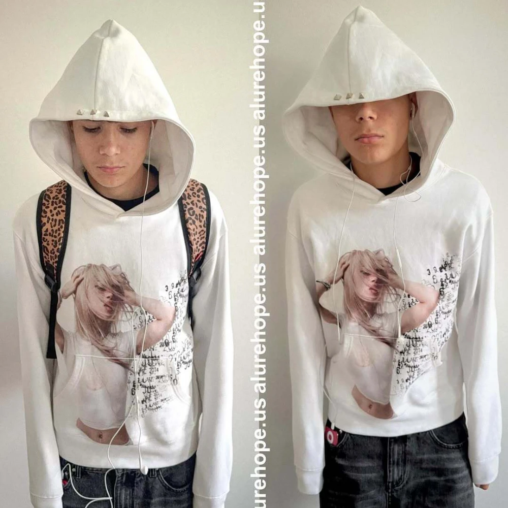 2025 new printed long sleeved unisex high street fashion brand casual long sleeved sweatshirt Y2K