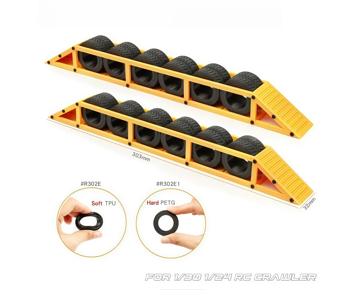 3D‑Printed Scale‑Tire‑Barrier‑Obstacle For 1/24 1/30 1/32 RC Crawler Axial SCX30 SCX24 TRX4M Desktop‑Off‑Road‑Track‑Scene‑Parts