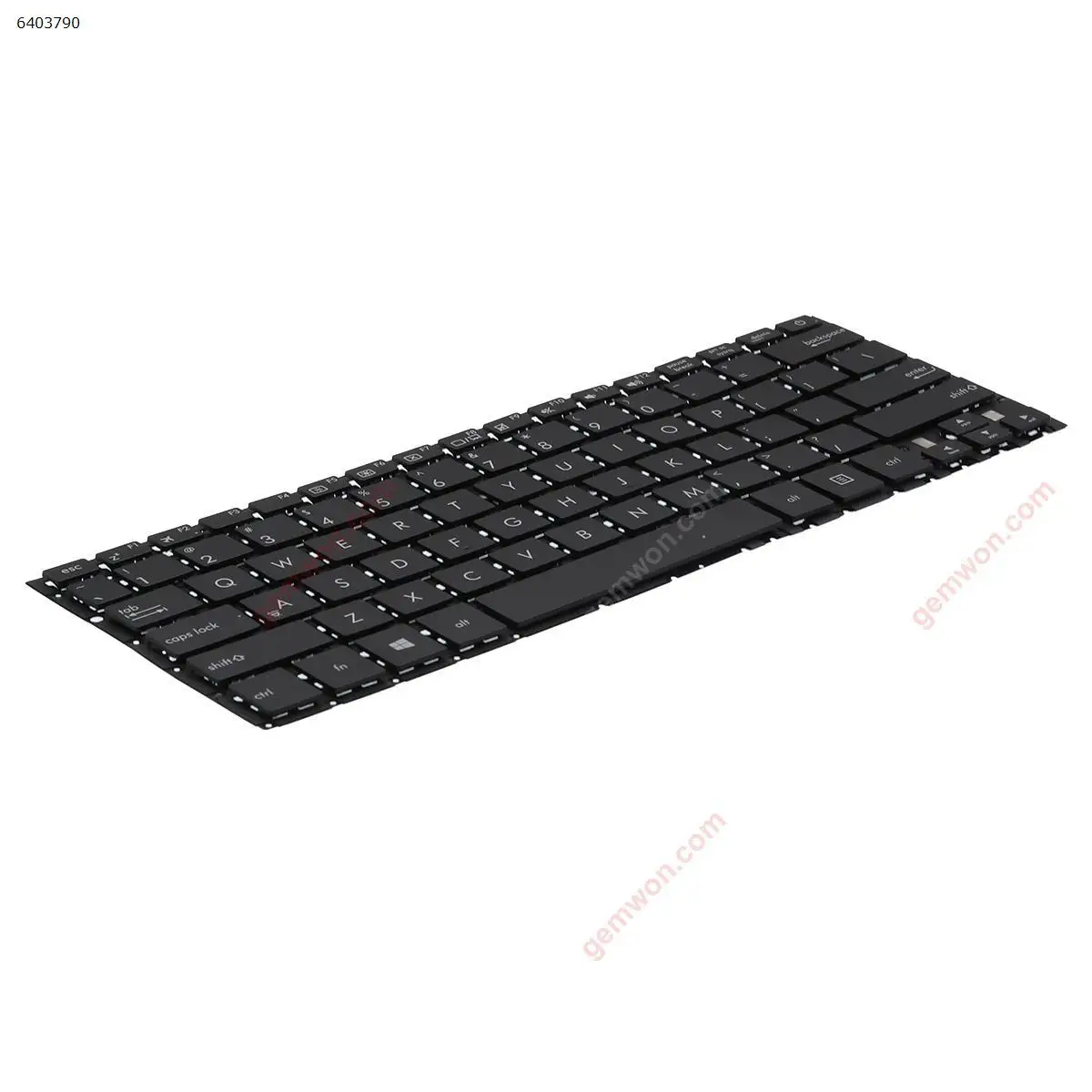 Teclado portátil dos EUA para Asus, Preto sem moldura, UX305CA UX305FA