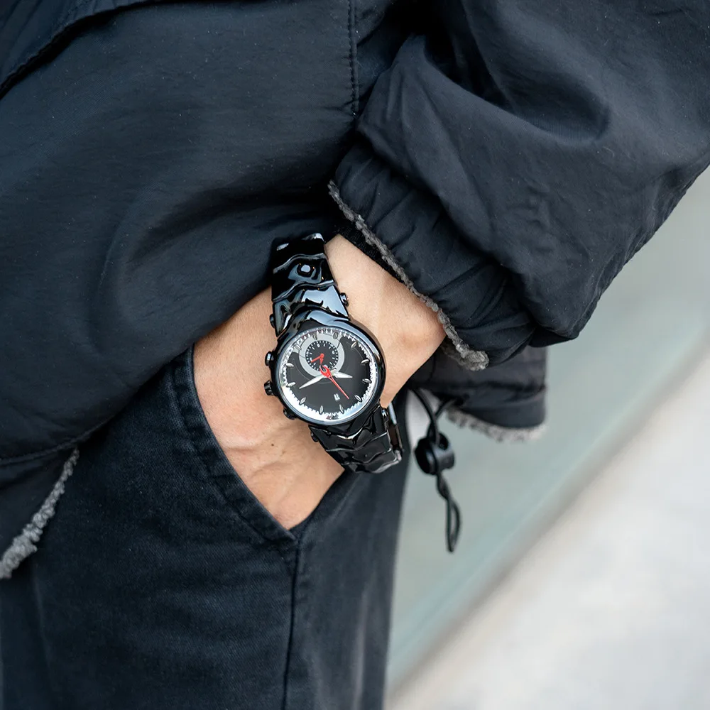 Medieval Y2k Millennial Special-shaped Original Wind Judge Non-mechanical Retro Men's Watch Fashion