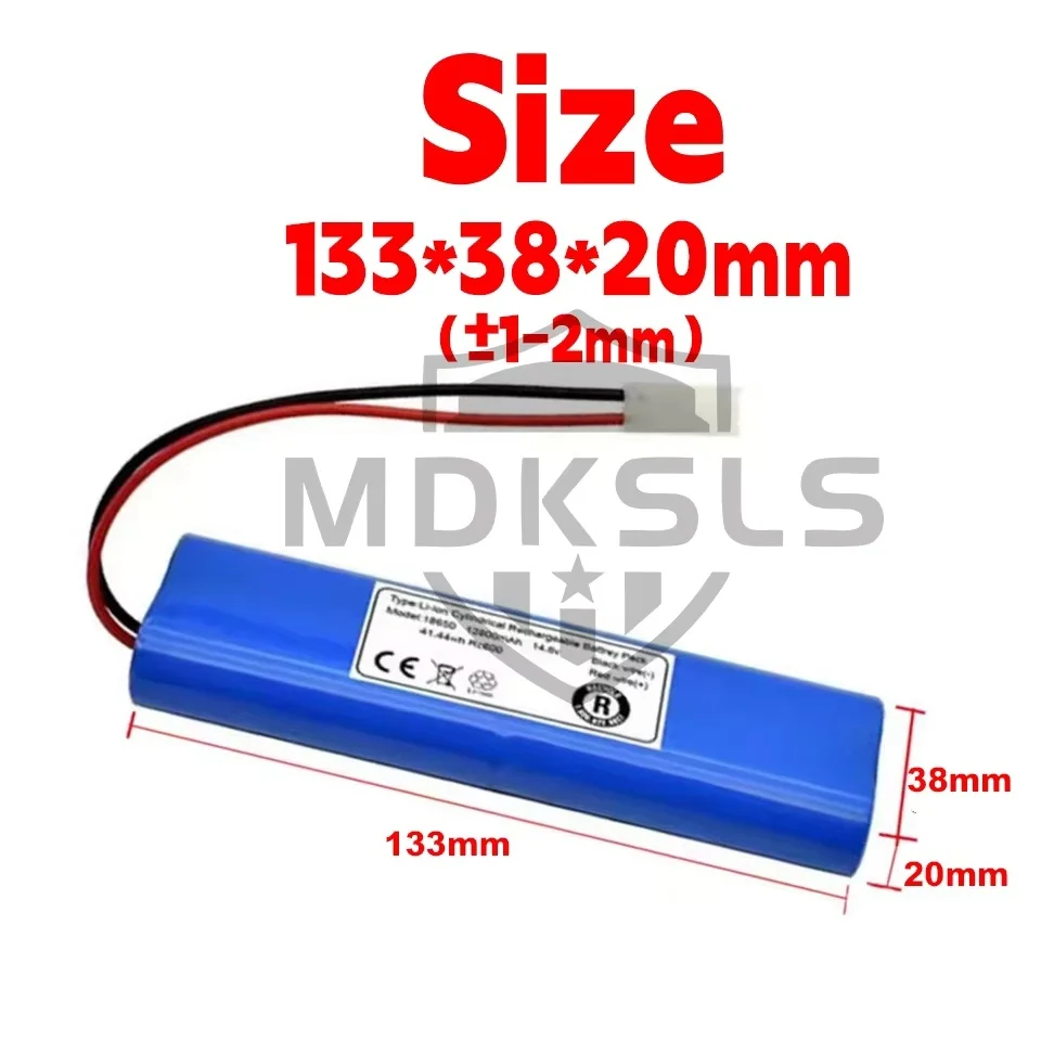 2026 New 14.4V 6800mAh 9800mAh 12800mAh Original Battery Pack Used for The Qihoo 360 S6 Robot Vacuum Cleaner of Components