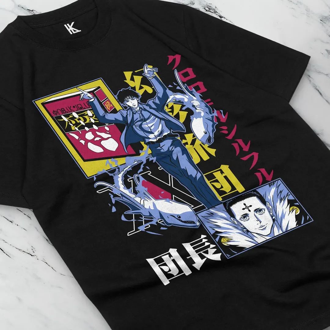 Chrollo Lucilfer T-shirt Hunter X Hunter HXH Anime Graphic Cotton Tshirts All Size