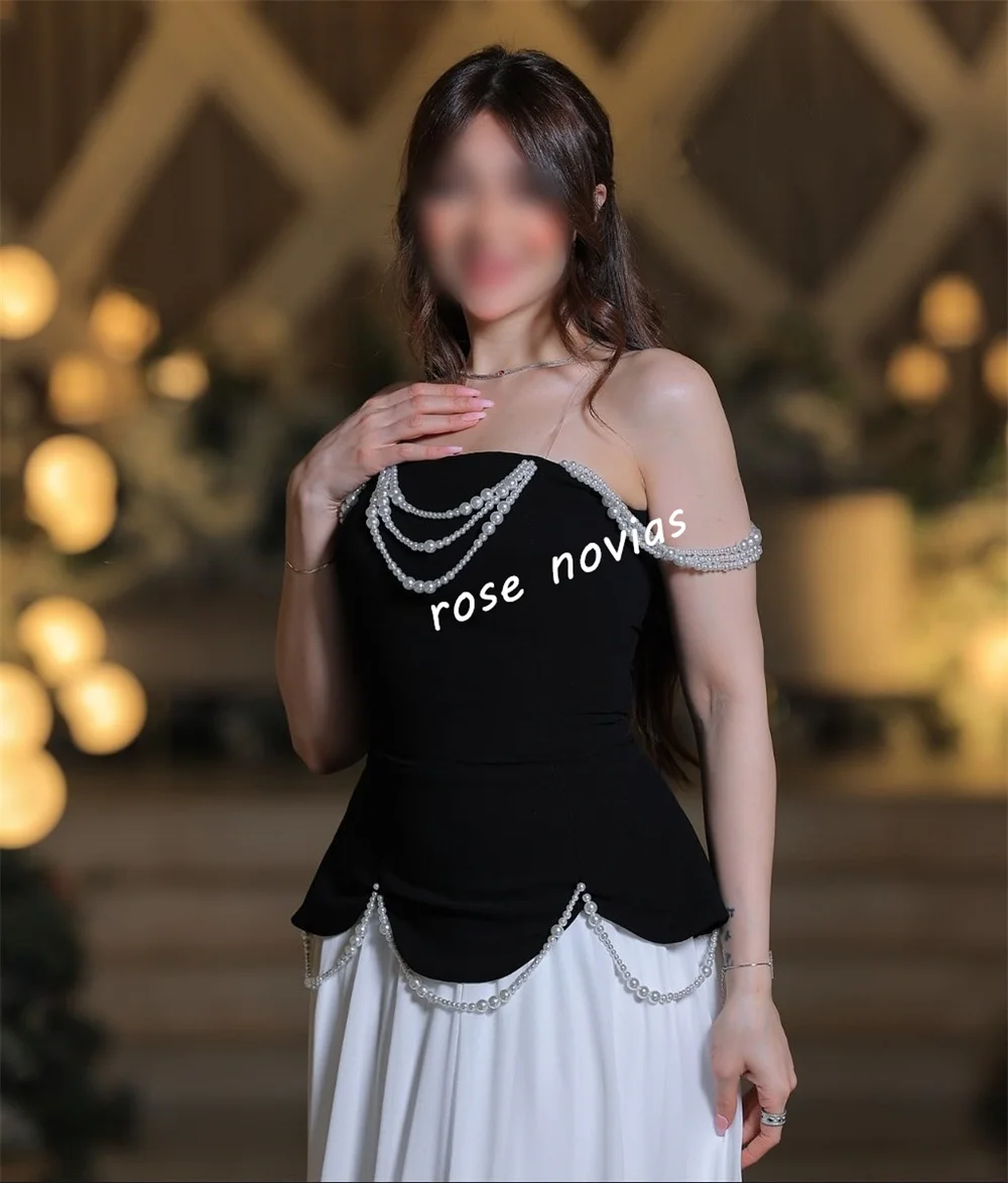 Op maat gemaakte formele avondjurk Plooi Kralen A-lijn Lange jurken Gala Op maat gemaakte gelegenheid Glitter Elegant Feest Bruiloft