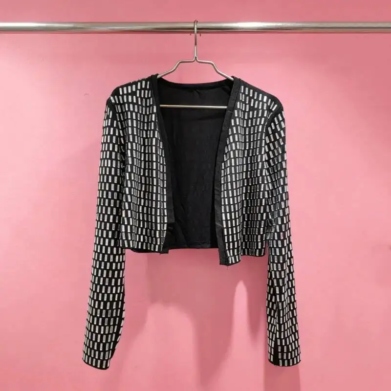 HKSH Women Chic Dress Long Sleeve Cardigan Short Jacket Slim Fit Strap Sleeveless Elegant High-end Dresses Spring Summer HK23503