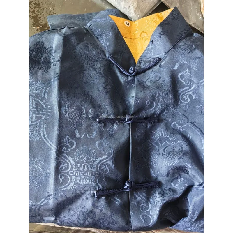 Reversibler Tang-Anzug, chinesische Jacke, männliche traditionelle chinesische Kleidung für Männer, Seide, Kungfu-Hemd, Cheongsam-Oberteil, Hanfu-Männer