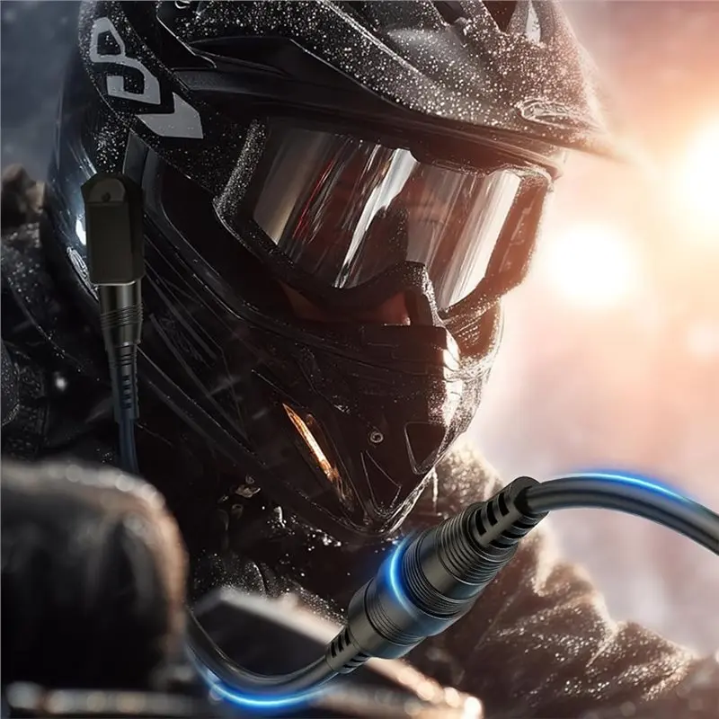 AS95-Heated Shield Cord, Snowmobile Helmet Heated Shield Cord Replacement Electric Shield Wire Tight Hook Up A Heated Shueld