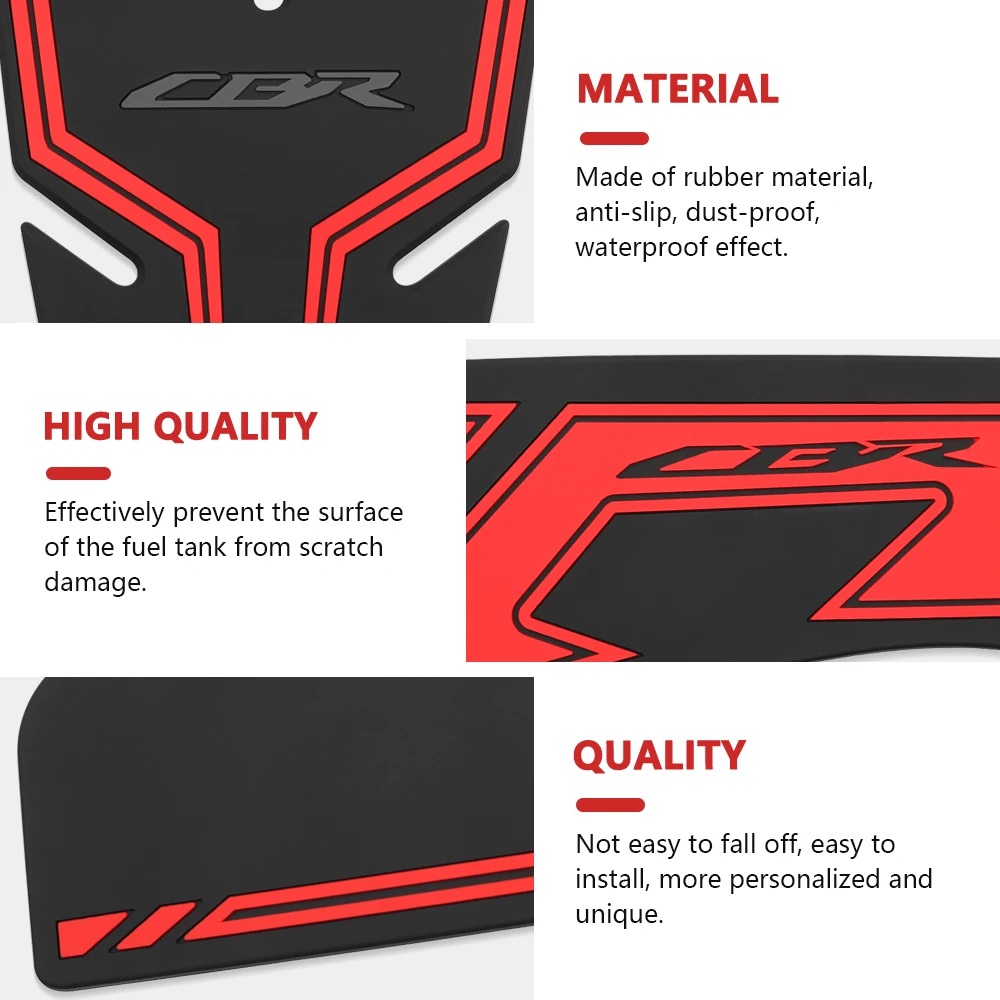 For Honda CBR650R CBR 650 R 2019-2025 2024 NEW Motorcycle fuel tank pad fuel tank traction pad anti-slip side fuel tank sticker
