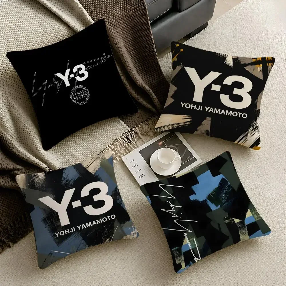 Fashion Y-Yohji Y-yamamoto Archive Cushion Cover  Throw Pillow Soft Short Plush Cozy Durable Colorfast  Sofa Bedroom Home Decor
