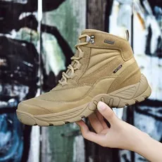 

Men's Boot Combat Mens Ankle Boot Tactical Boot Male Shoes Work Safety Shoes Motocycle Boots Outdoor Hiking Shoes