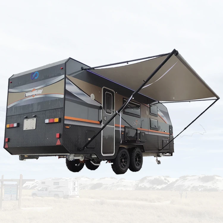 

High Density RV Awning 3.5*2m Anti-UV Travelling Camping Glamping Awning Retractable Caravan Canopy Exported to Worldwide