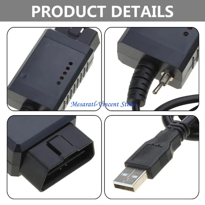 A70F Elm 327 USB FORScan OBD2 адаптер для Lin-coln Ma-zda Mer-cury серии автомобилей Высокопроизводительный автомобильный авто