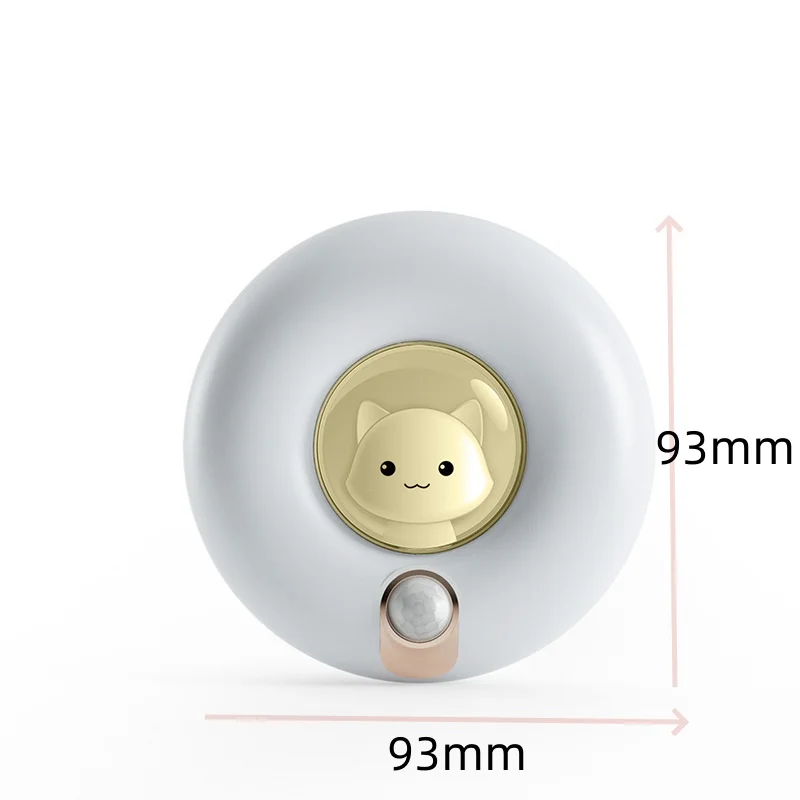 Intelligent human body sensing night light USB charging bedroom bedside eye protection small table lamp cat cute gift night ligh