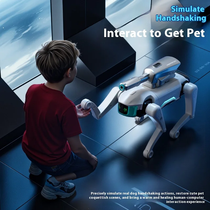 Neue Rc Roboter Hund AI Fernbedienung Spielzeug Wasser Turm Tanz Interaktive Programmierung Junge Weihnachten Geschenke