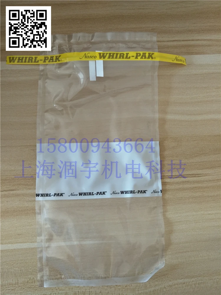 B01065WA Nasco Whirl-Pak Aseptic Sampling Bag Sampling Bag 532ml Writing.