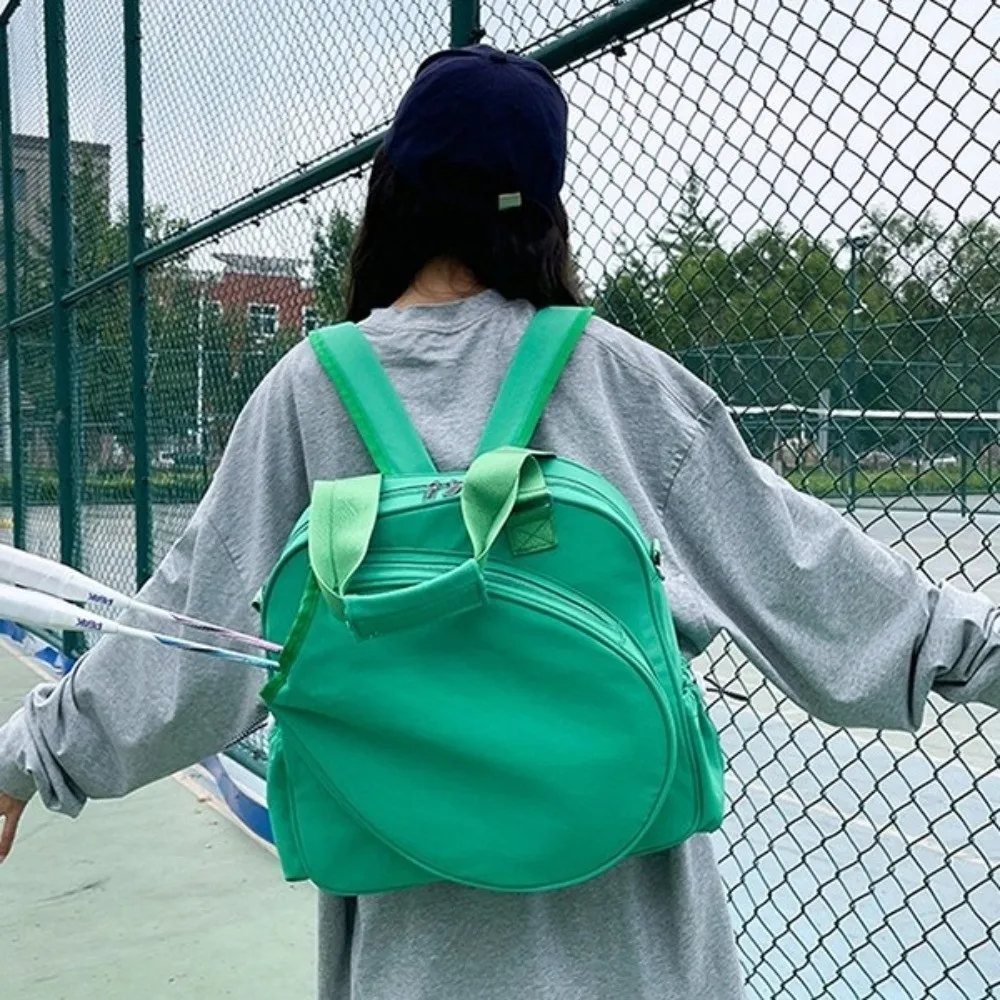 Large Capacity Tennis Backpack Waterproof Multi-functional Pickleball Racket Bag Comfortable Solid Color Pickleball Paddle Cover
