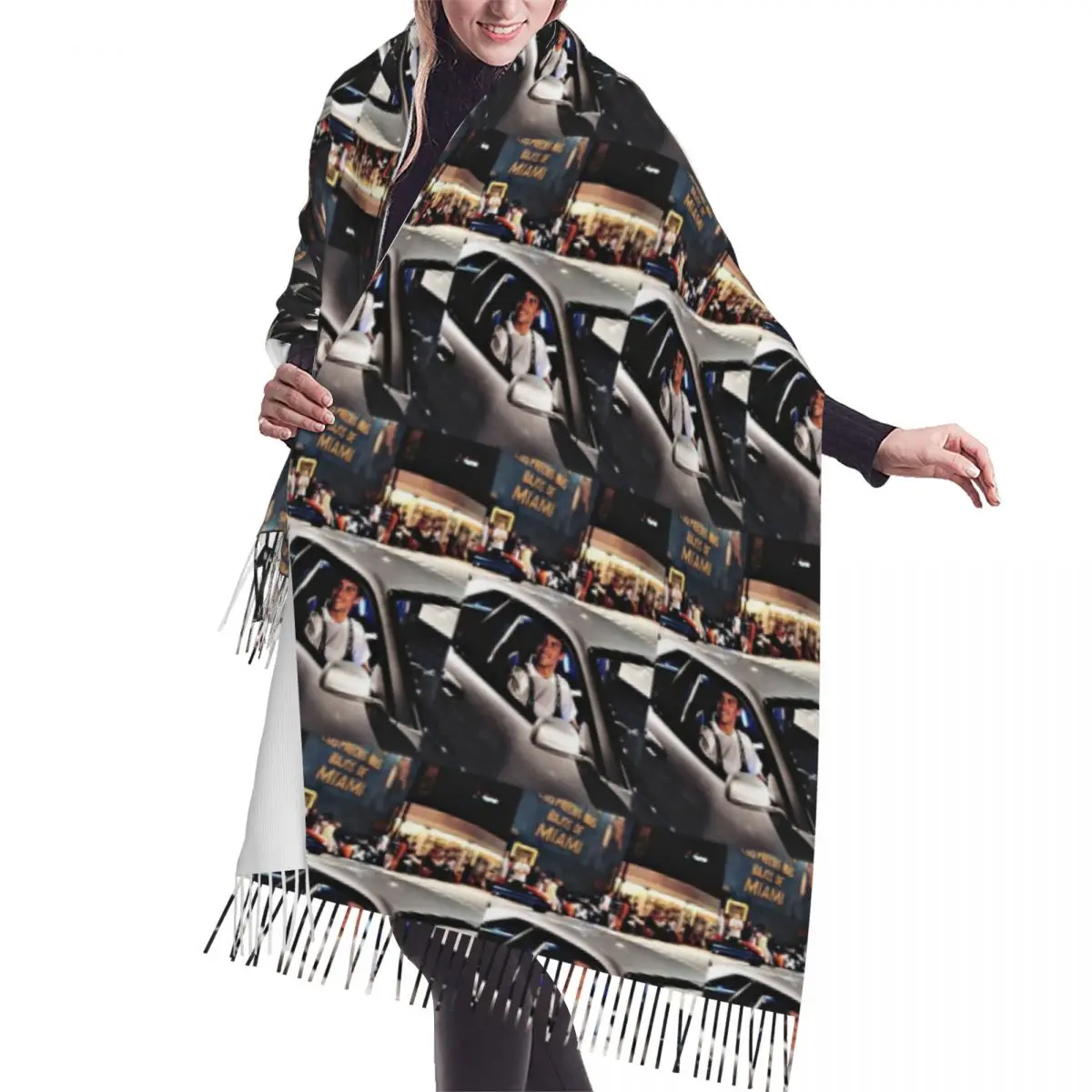 

Paul Walker Fast And Furious Шарф Шарфы с кисточками для женщин Мягкие теплые шали и накидки Большая осенне-зимняя шаль