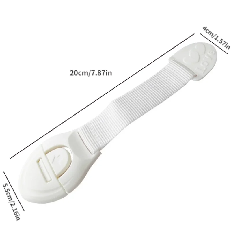 6Pcs Cute Baby Safety Protection Anti-Clip Hand Door Closet Fridge Cabinet Drawer Box Safe Lock For Kids Toddler