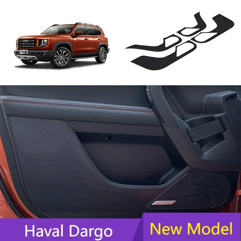 

Door Anti Kick Pad Protection Stickers Carbon Fiber Inner Side Edge Film Car Accessories For Haval Dargo 2022 2021