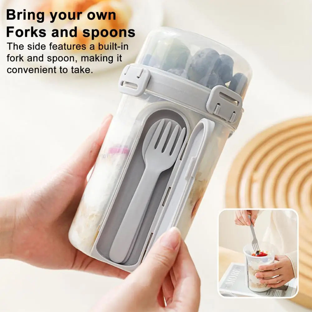 

Ланч-бокс для салатов и фруктов 0.83 л, пищевой полипропилен, двухслойный контейнер для салатов, ланч-бокс для пикника, двухслойные ланч-боксы